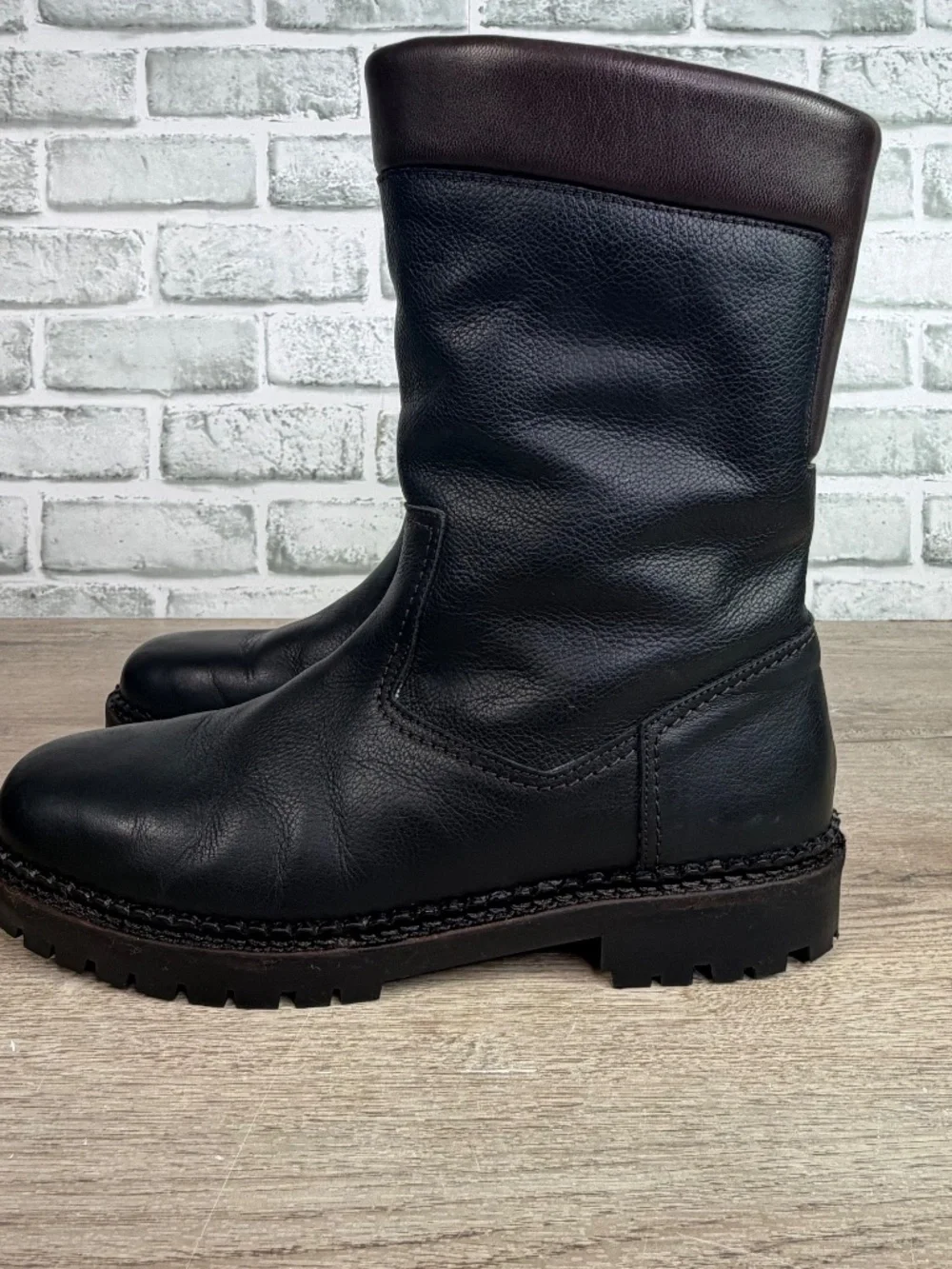 Kandahar Shearling Lined Leather Winter‎ Boots 7.5